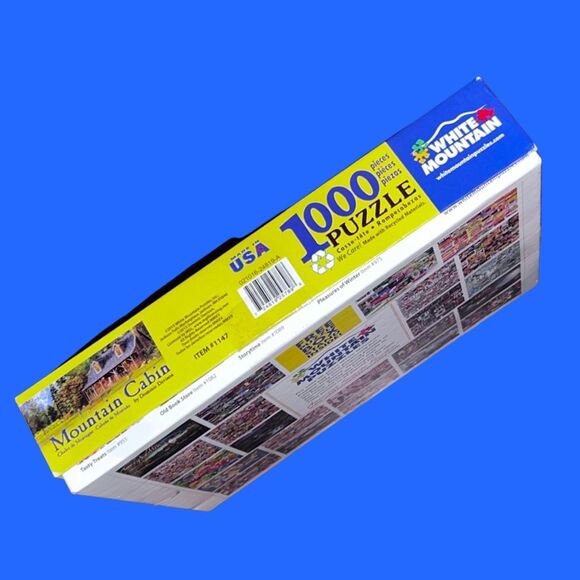 White Mountain Mountain Cabin - 1000 PC Puzzle Complete - Picture 5 of 5